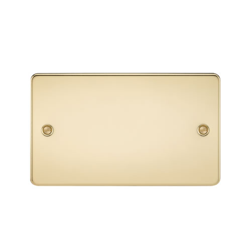 Knightsbridge Polished Brass Double Blank Plate FP8360PB