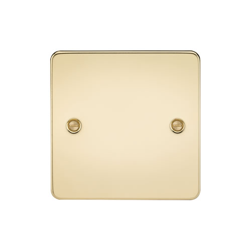 Knightsbridge Polished Brass Single Blank Plate FP8350PB