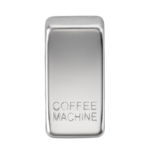 Knightsbridge Polished Chrome Coffee Machine Grid Switch Cover GDCOFFPC