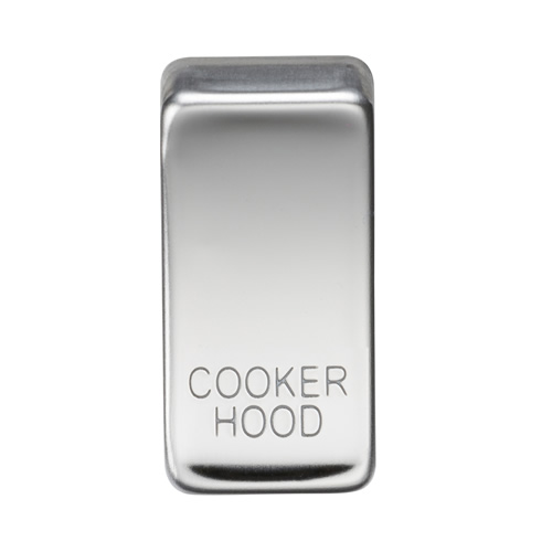 Knightsbridge Polished Chrome Cooker Hood Grid Switch Cover GDCOOKPC