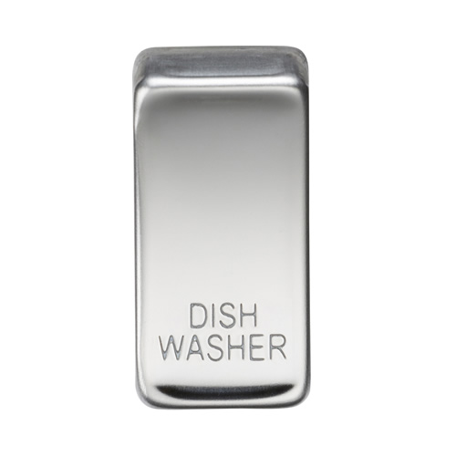 Knightsbridge Polished Chrome Dishwasher Grid Switch Cover GDDISHPC