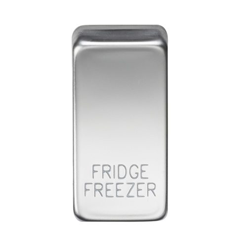Knightsbridge Polished Chrome Fridge Freezer Grid Switch Cover GDFRIDPC