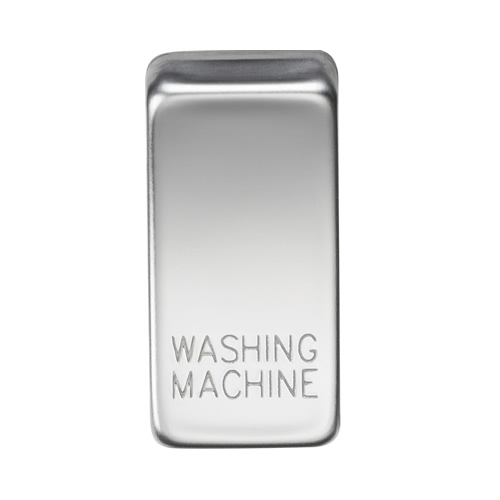 Knightsbridge Polished Chrome Washing Machine Grid Switch Cover GDWASHPC