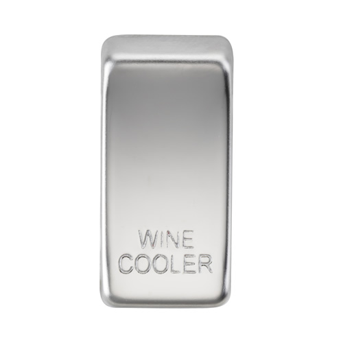 Knightsbridge Polished Chrome Wine Cooler Grid Switch Cover GDWINEPC