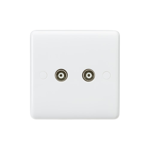 Knightsbridge Twin Non-Isolated TV Outlet CU0110