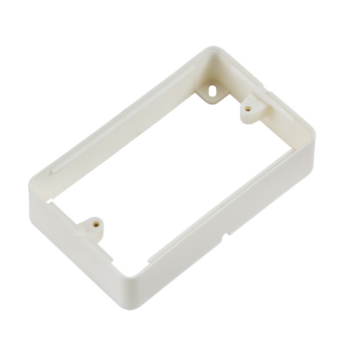 Knightsbridge White 2G Surface Box for Screwless & Flat Plate 2GSBW