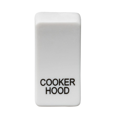 Knightsbridge White Cooker Hood Grid Switch Cover GDCOOKU