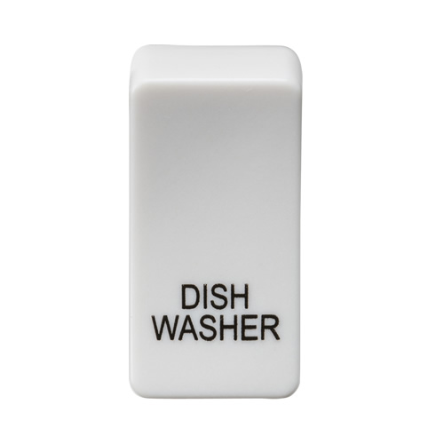 Knightsbridge White Dishwasher Grid Switch Cover GDDISHU