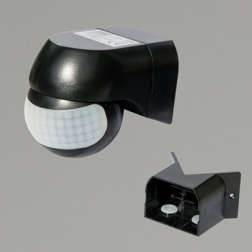 KSR Black External PIR Sensor with Corner Bracket KSR8403BLK