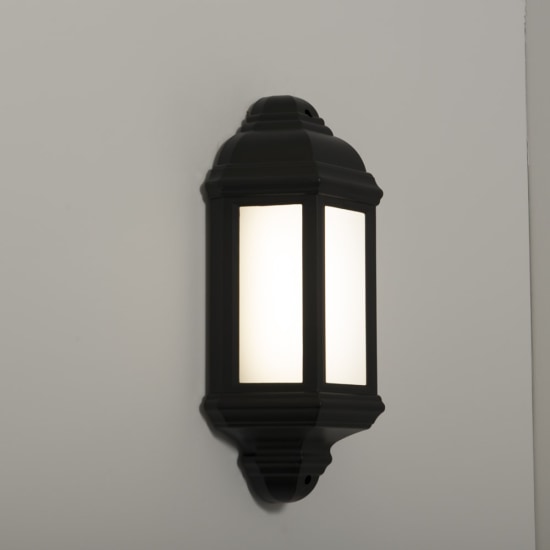 KSR Manta 10W LED Black Half Wall Lantern KSR1151BLK