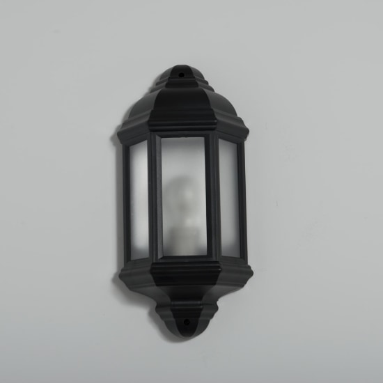 KSR Manta E27 Black Half Wall Lantern KSR1158