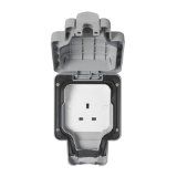 MK K56480GRY 1 Gang Masterseal Weatherproof Unswitched Socket