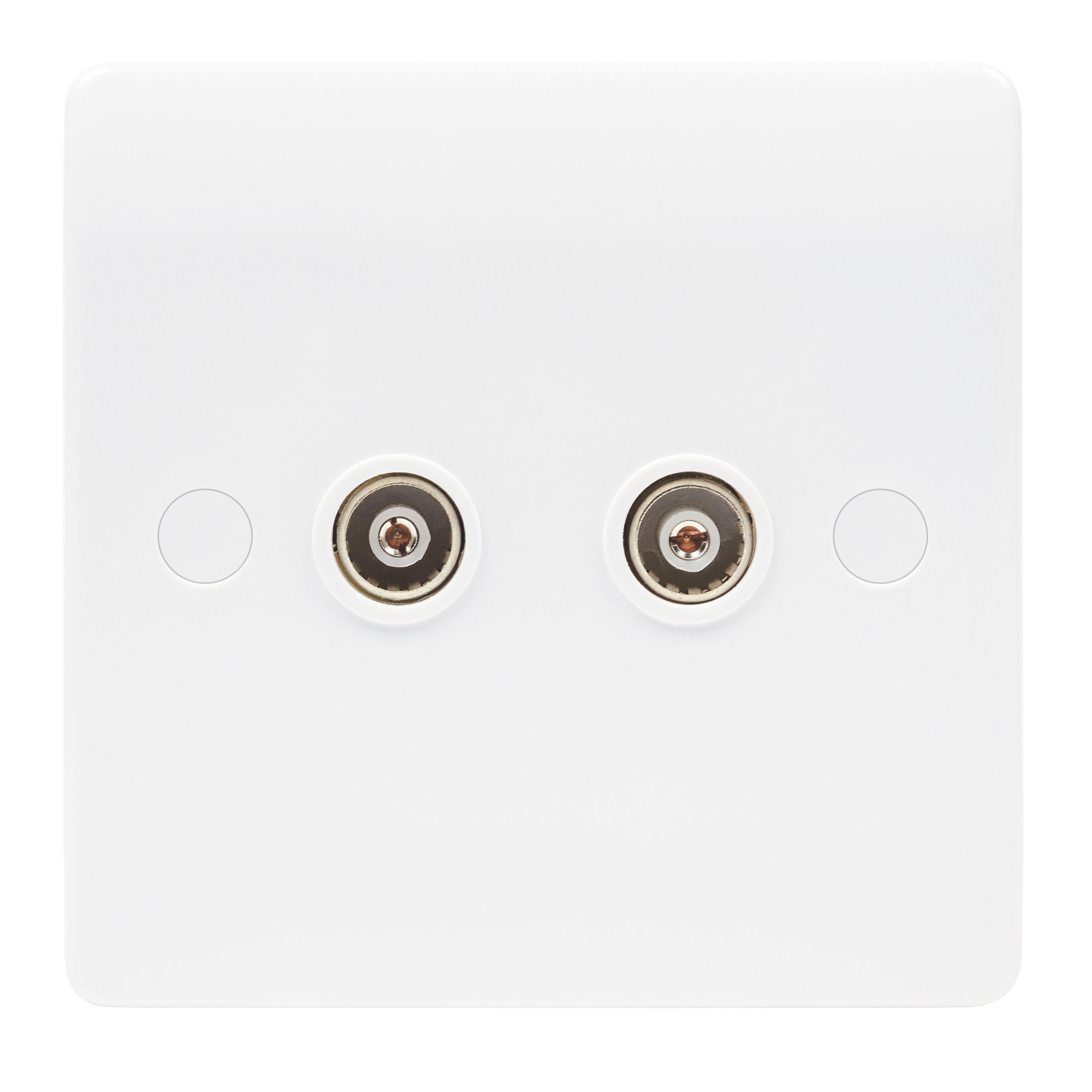 Niglon Median Twin Non-Isolated Coaxial Outlet NCS2NI
