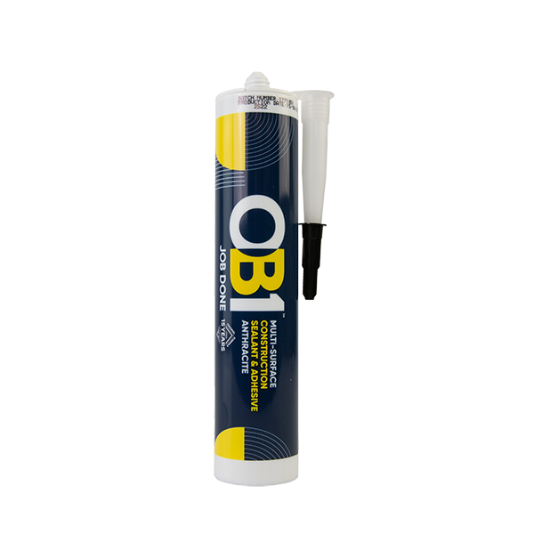 OB1 Anthracite Multi-Surface Construction Sealant & Adhesive