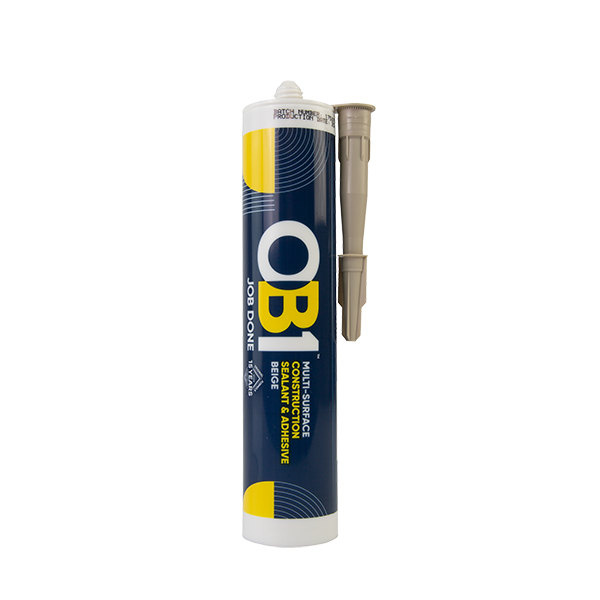 OB1 Beige Multi-Surface Construction Sealant & Adhesive