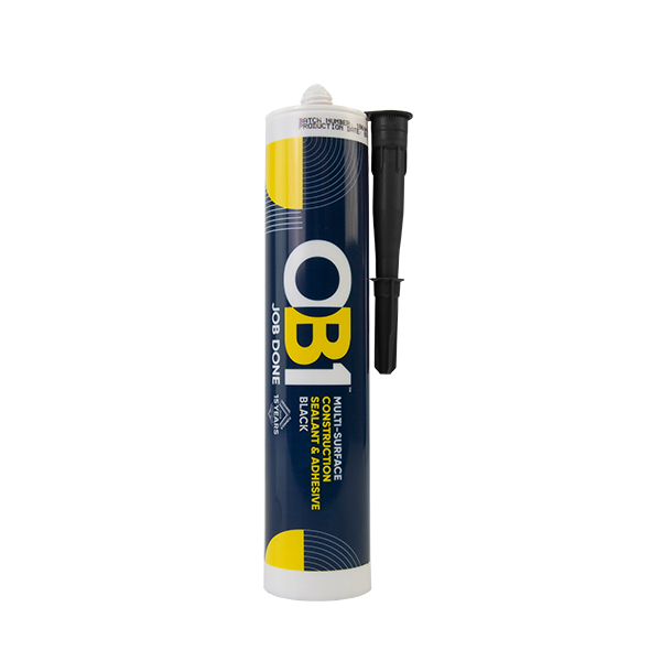 OB1 Black Multi-Surface Construction Sealant & Adhesive 290ml