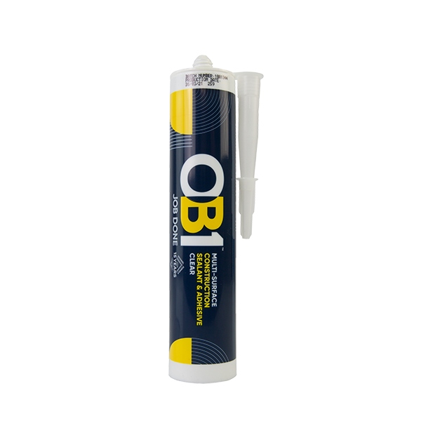OB1 Clear Multi-Surface Construction Sealant & Adhesive 290ml