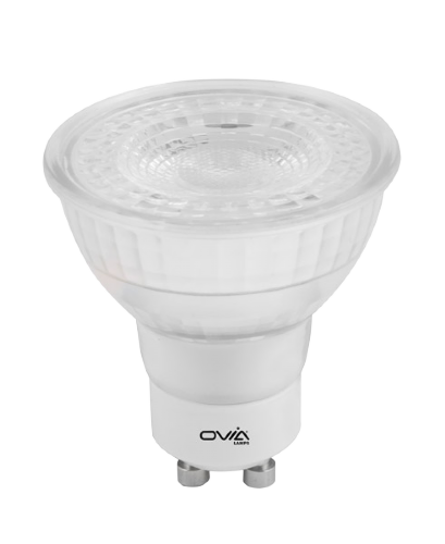 Ovia GU10 LED Glass Warm White Dimmable 4.9W OVLA1011W4D