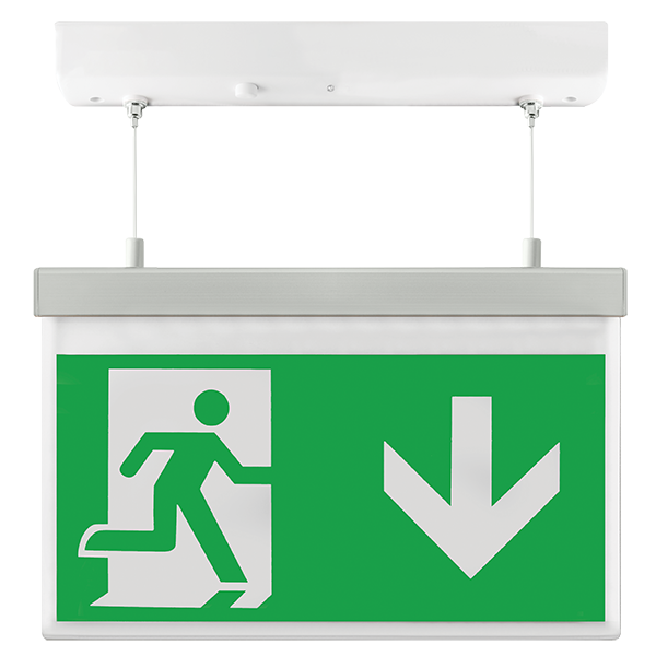 Ovia Vanex 2W Emergency LED Maintained Suspended Exit Sign 