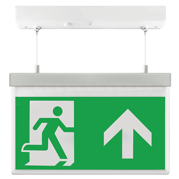 Ovia Vanex 2W Emergency LED Maintained Suspended Exit Sign 