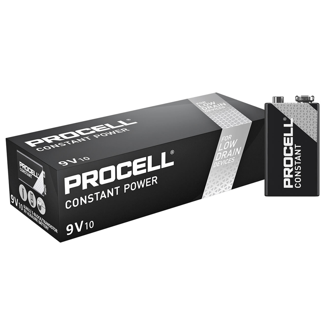 Procell 9V Battery PC1604 6LR61 (Pack of 10)