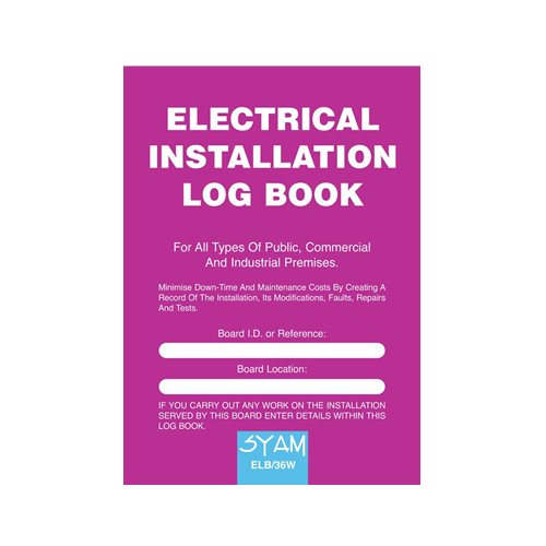 Syam Electrical Installation Log Book ELB/36W