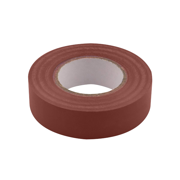 Unicrimp Brown PVC Flame Retardant Insulation Tape 33mX19mm 