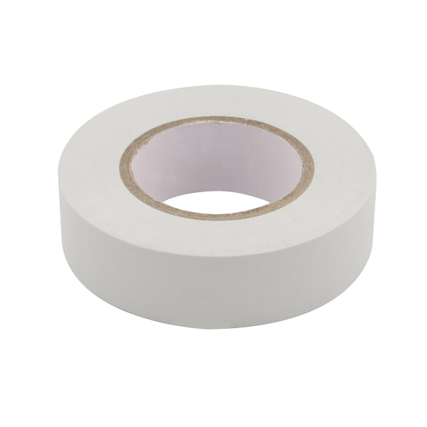 Unicrimp White PVC Flame Retardant Insulation Tape 33mX19mm 