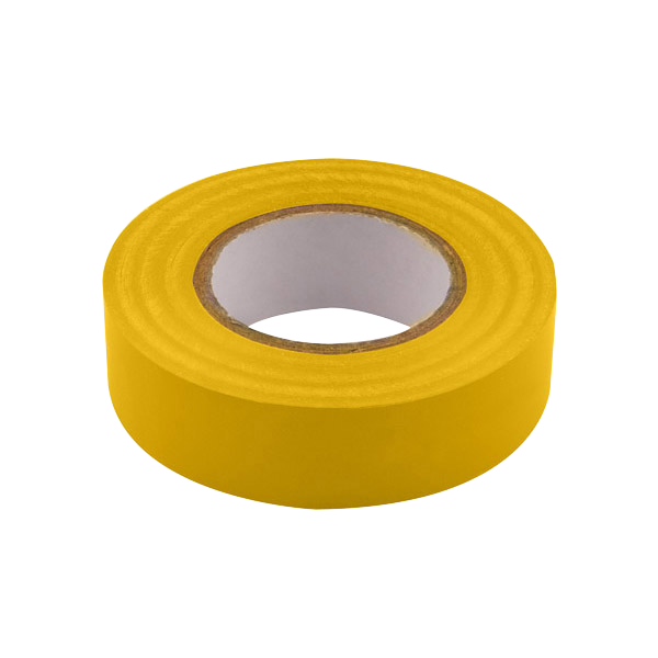 Unicrimp Yellow PVC Flame Retardant Insulation Tape 33mX19mm 