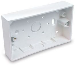 Univolt 2G 32mm Square Surface PVC Box KO/Trunking Entry SFB2