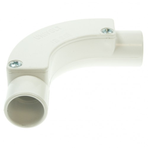 Univolt White 20mm PVC Inspection Bend IB20W