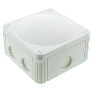 Wiska 10110092 White Waterproof Junction Box Combi 607/5 